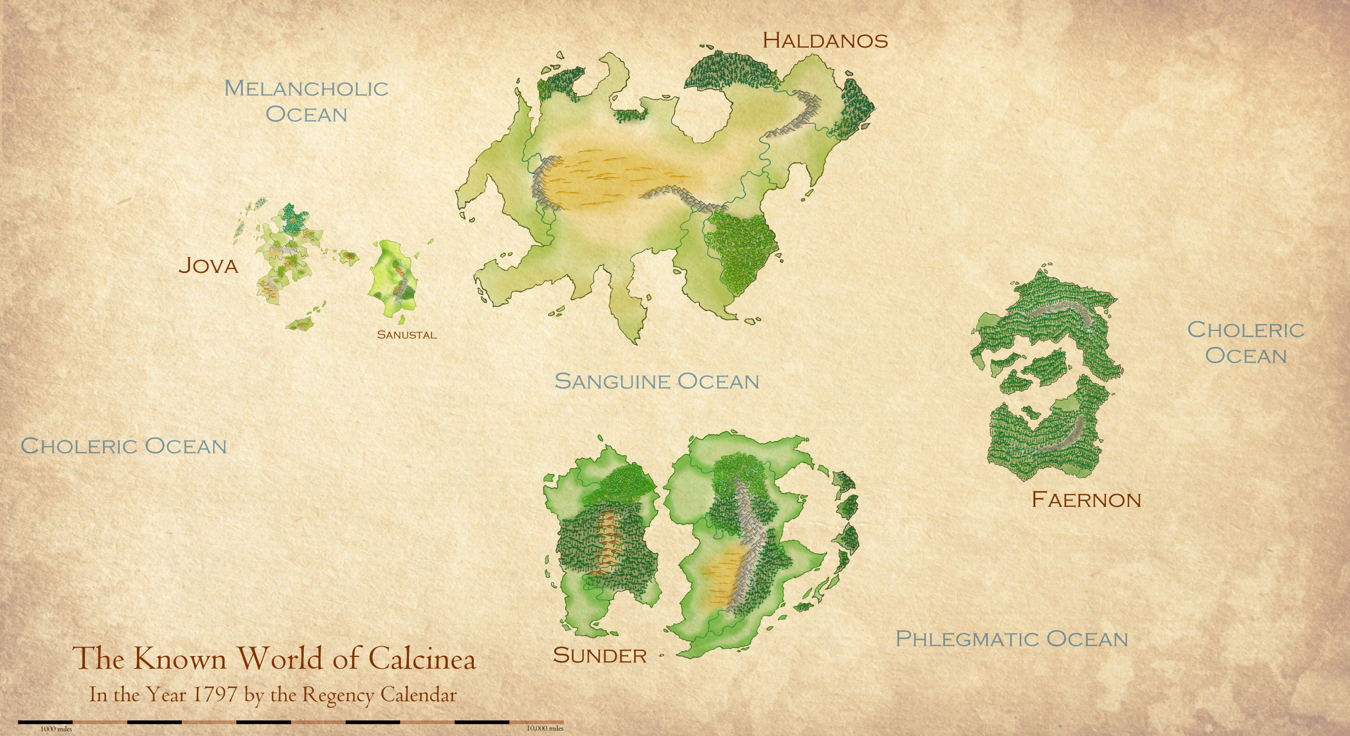 Calcinea World Map Smaller
