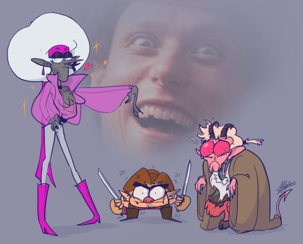 Cast & DM by Holly Gee of hollygeeart.com. (https://www.youtube.com/channel/UCBdbAA_Nr9az1XJqe3Y0eXA)