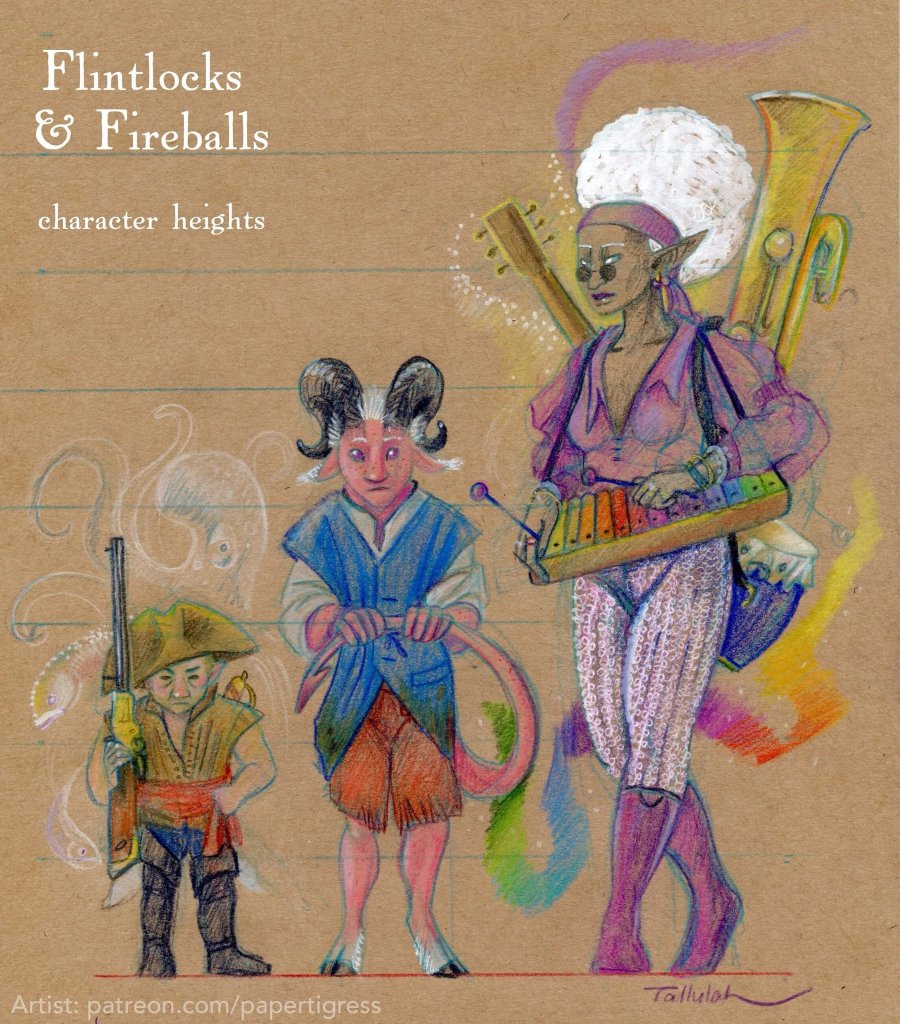 Corzin, Scamp & Celestia in Height Order by Tallulah Cunningham (@FabricMagpie, http://melanippos.com, http://patreon.com/papertigress, Instagram: melanippos)