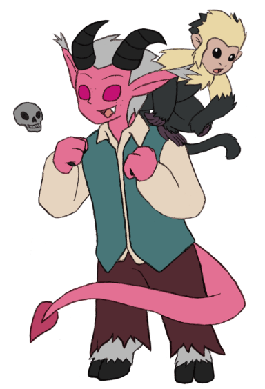 Scamp, Jeffrey & Friend. Art by Matthew Gibbons: https://www.deviantart.com/gaiash